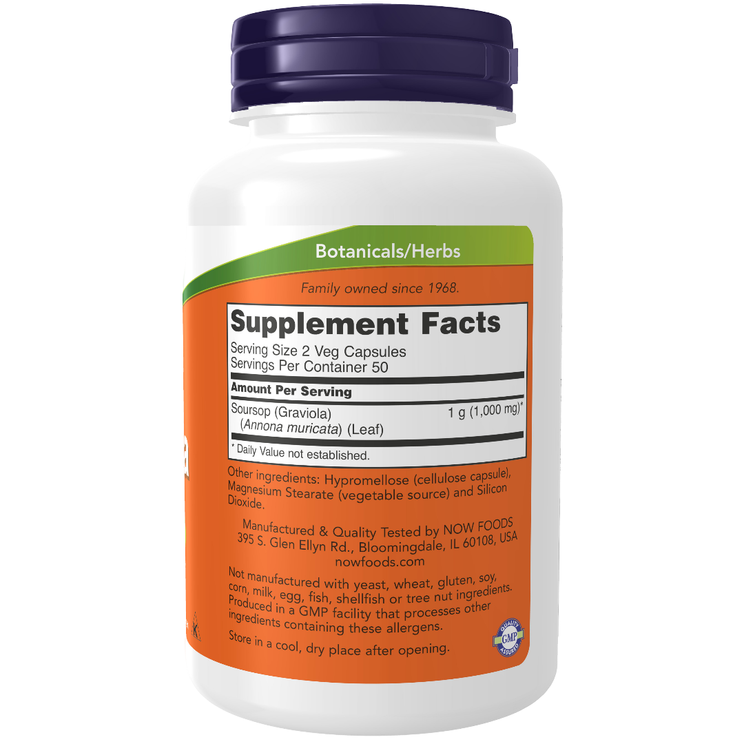 Maintenant - Graviola 500 mg, 100 gélules végétales