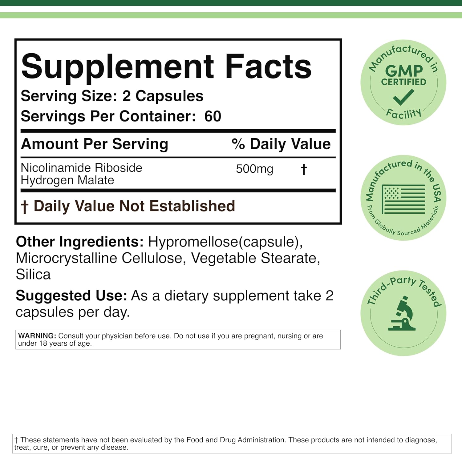 Double Wood - NR (Nicotinamide Riboside) Malate