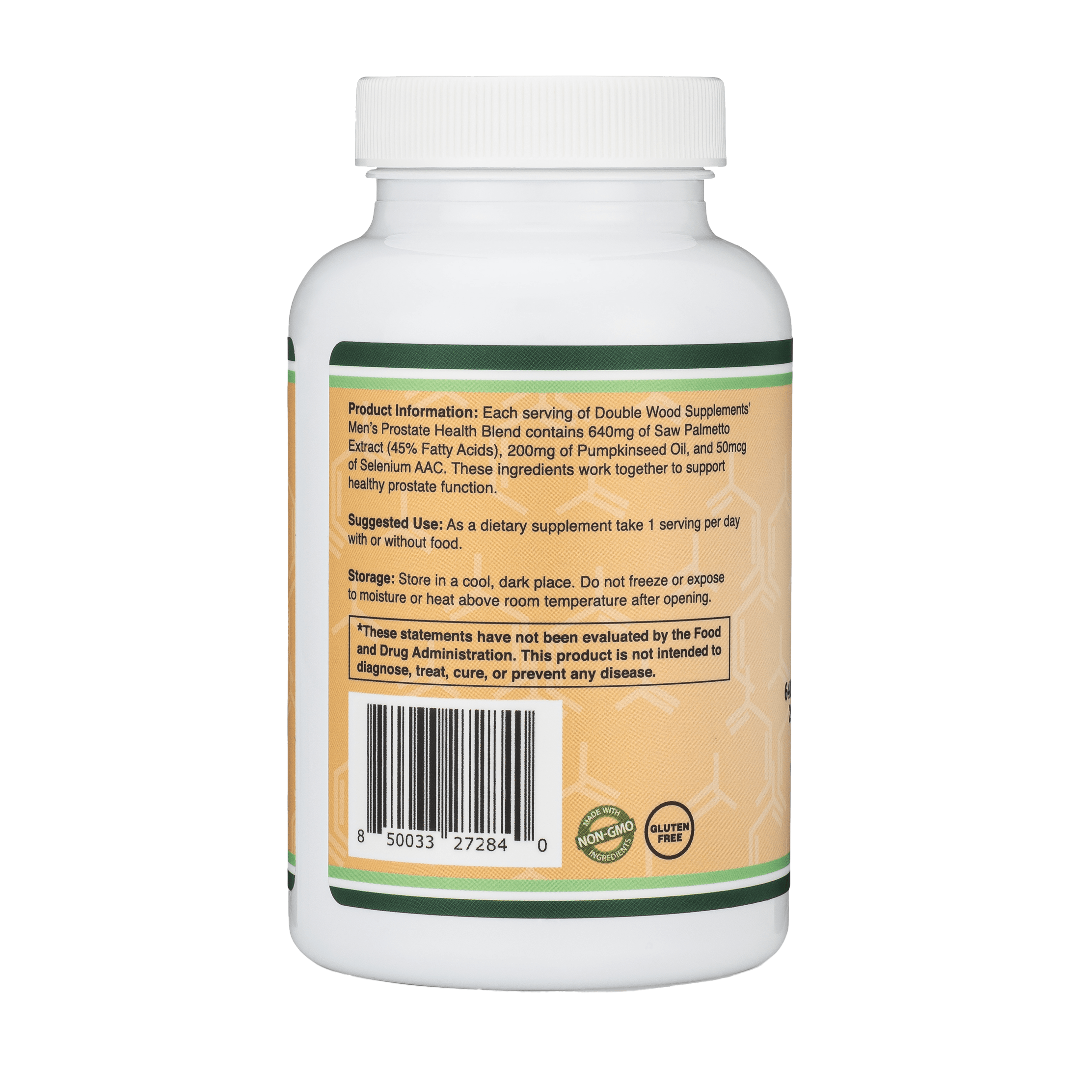 Double Wood - Supplément de soutien de la prostate - 120 capsules
