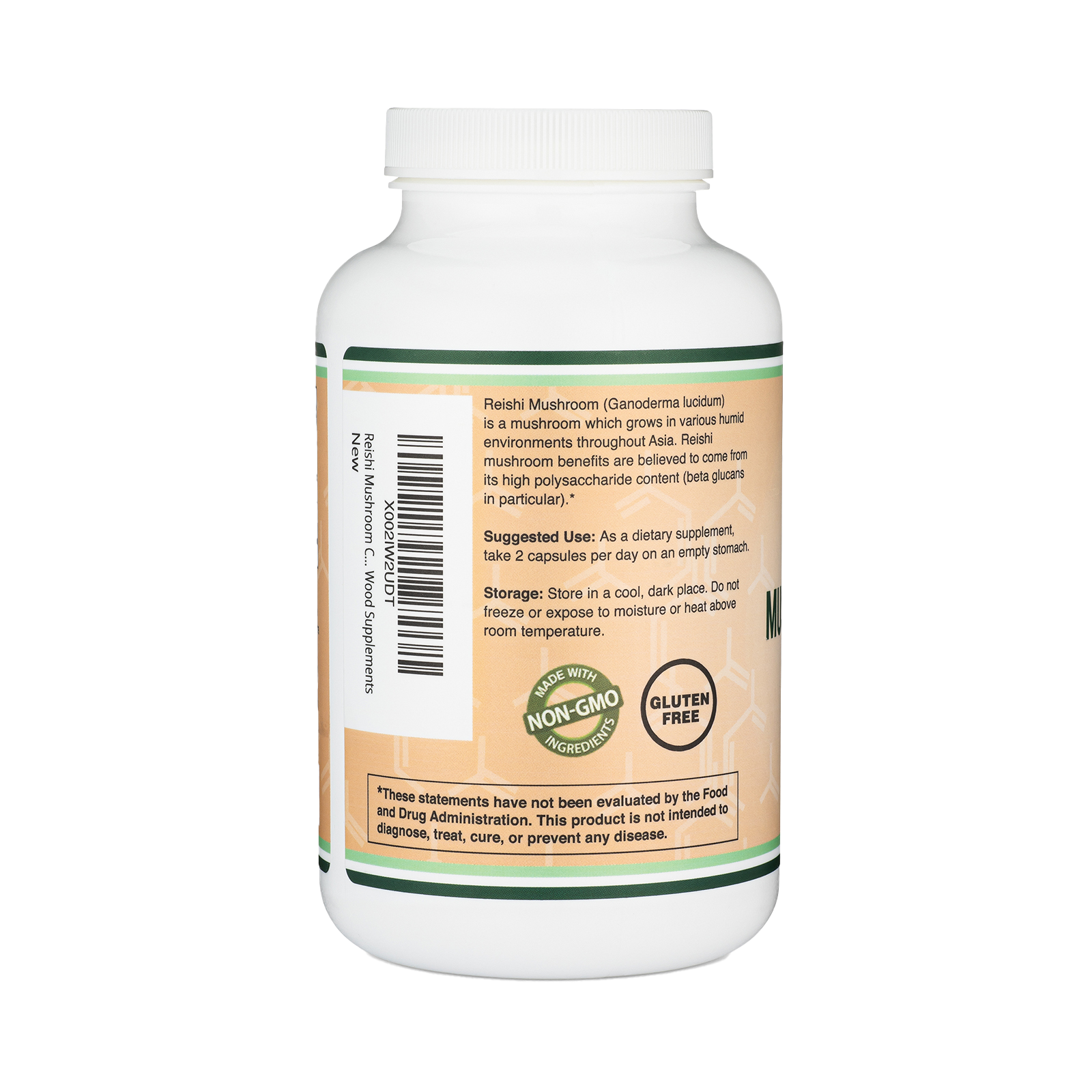 Double Wood - Champignon Reishi - 300 x 500 mg gélules