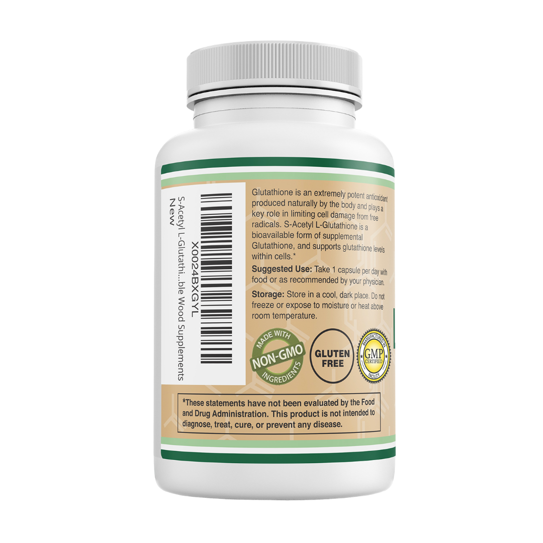 Double Wood - S-Acétyl Glutathion - 60 gélules de 100 mg