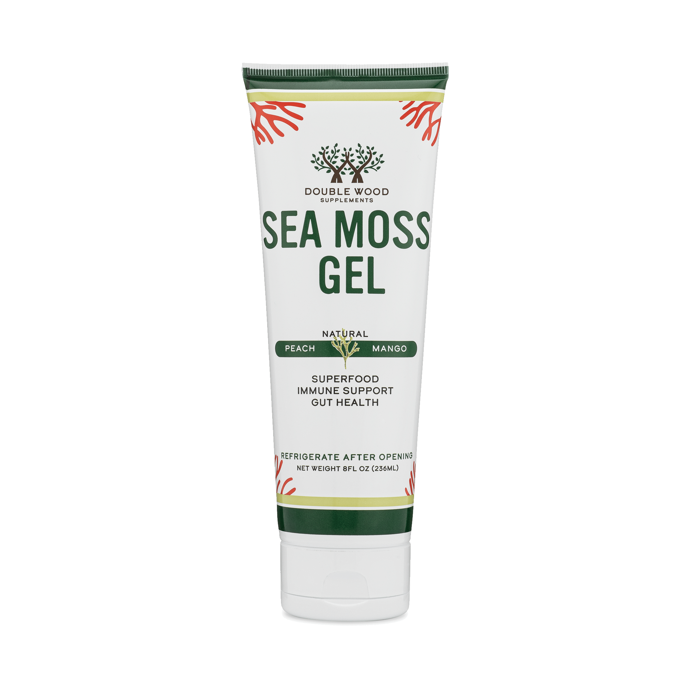 Double Wood - Gel de mousse de mer d'Irlande - portions de 31 x 8 fl oz