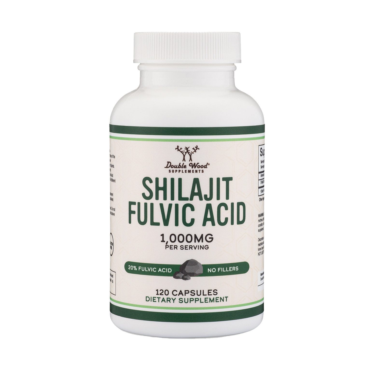 Double Wood - Résine Shilajit - 120 gélules de 500 mg