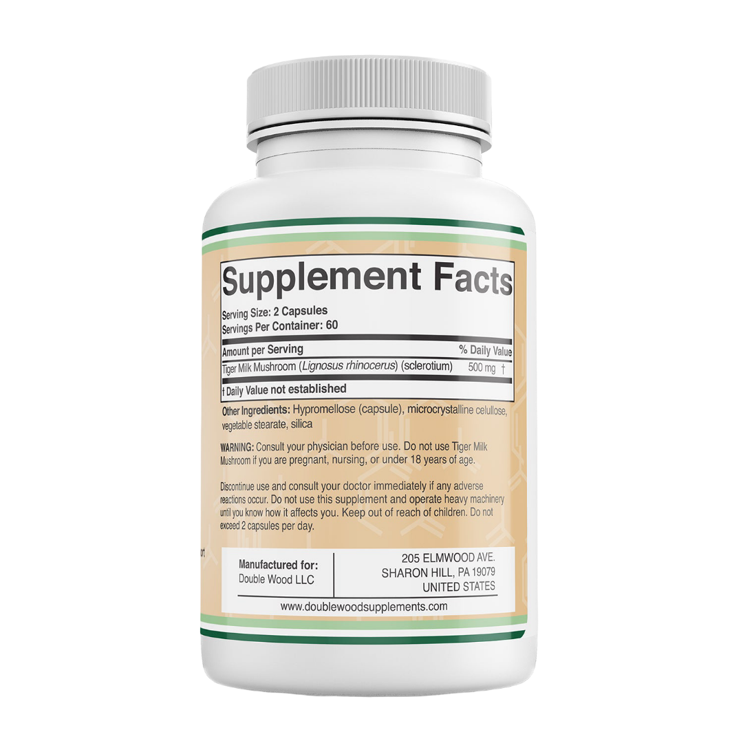 Double Wood - Tiger Milk Mushroom Supplement