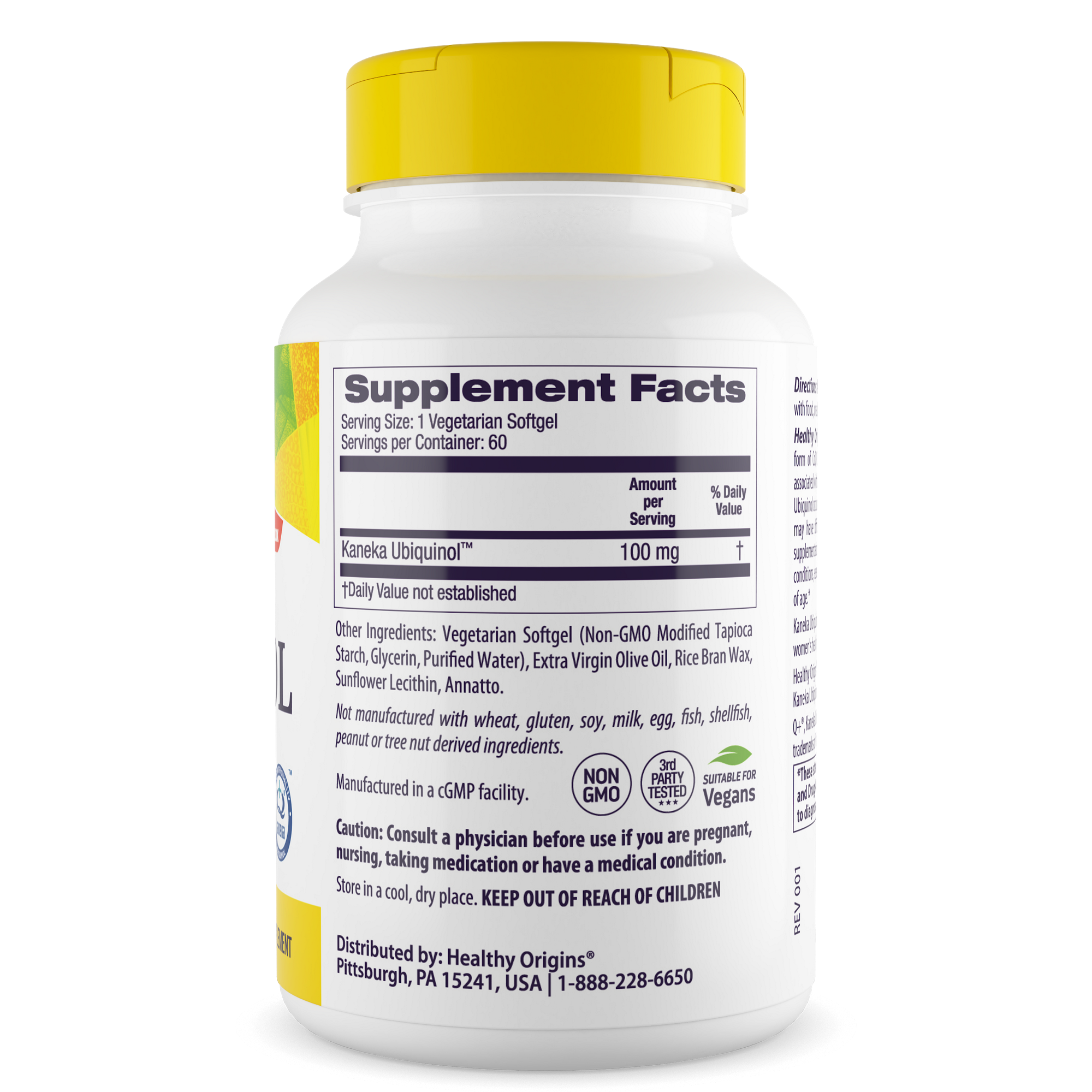 Healthy Origins - Ubiquinol, (Active Form of CoQ10)