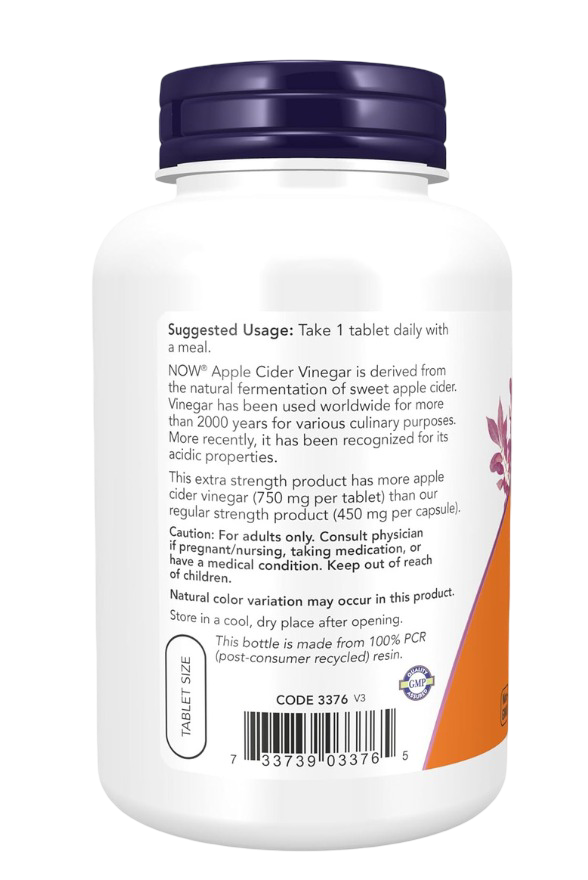 Now - Apple Cider Vinegar 750mg
