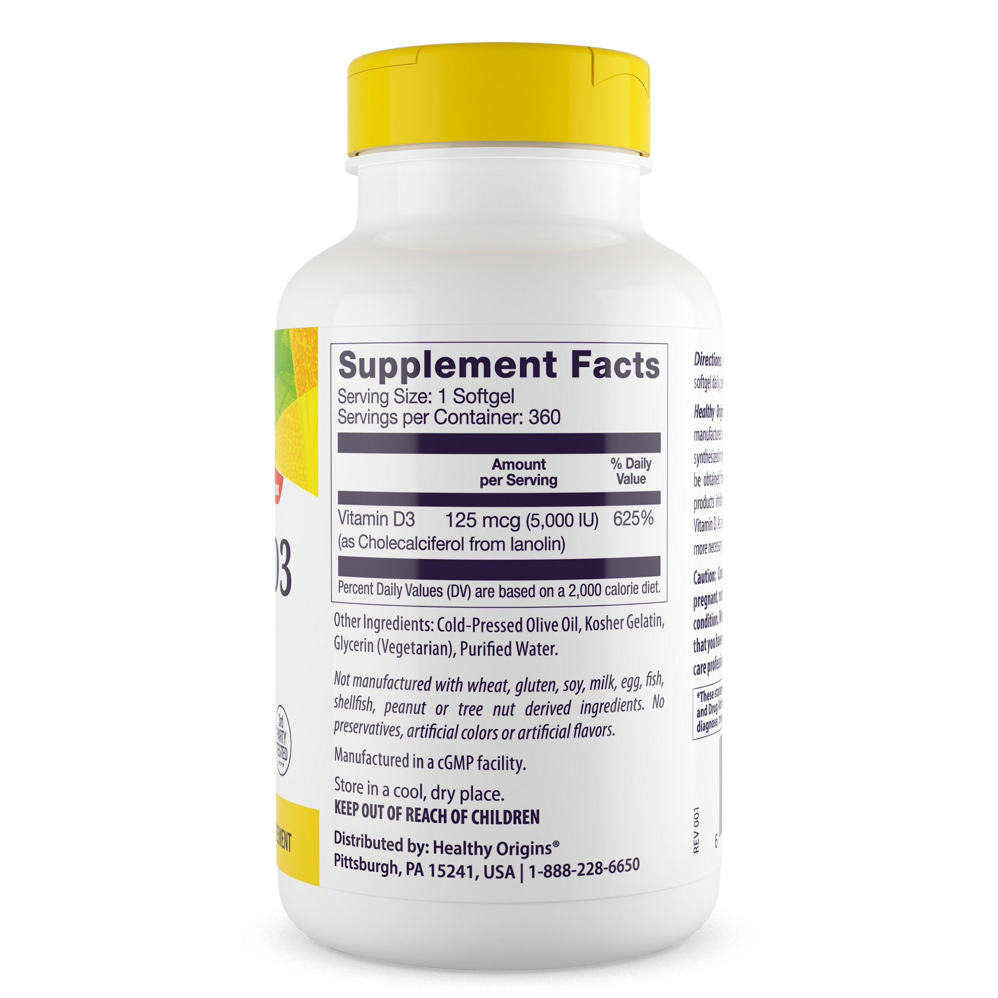 Healthy Origins - Vitamin D3