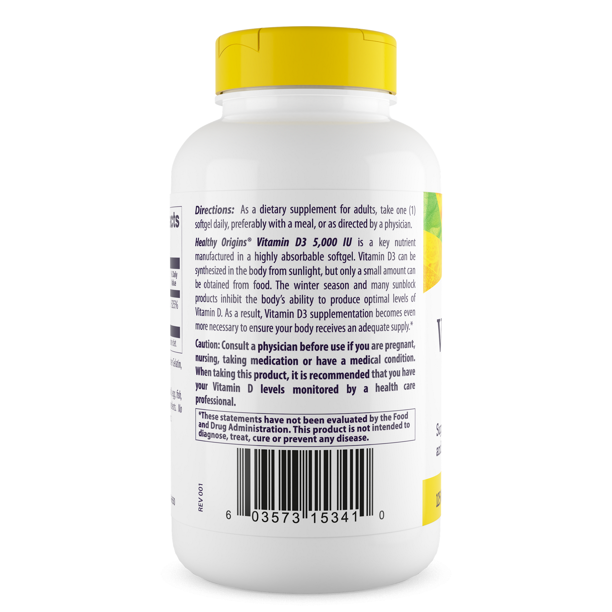 Healthy Origins - Vitamin D3 5,000 IU