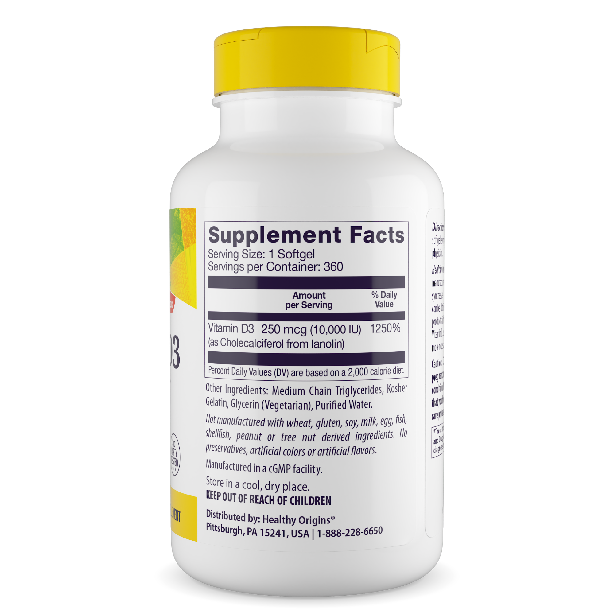 Origines saines - Vitamine D3