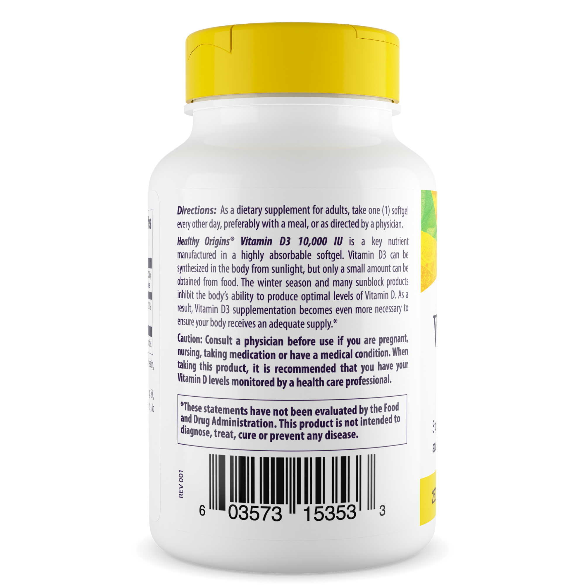 Healthy Origins - Vitamin D3 10,000 IU