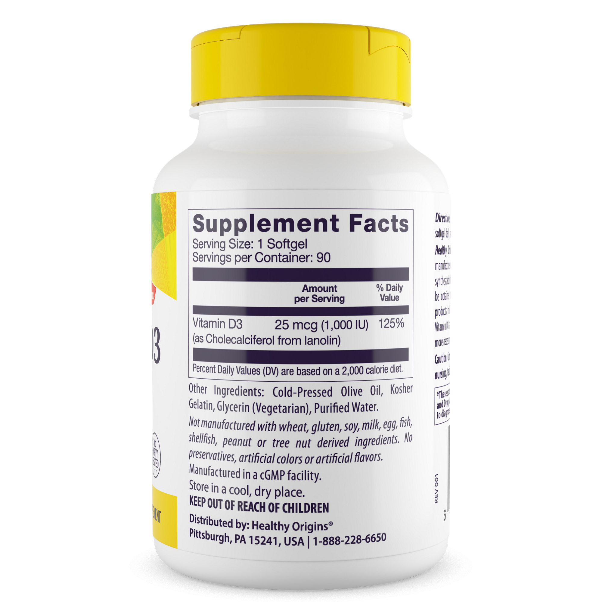 Healthy Origins - Vitamin D3