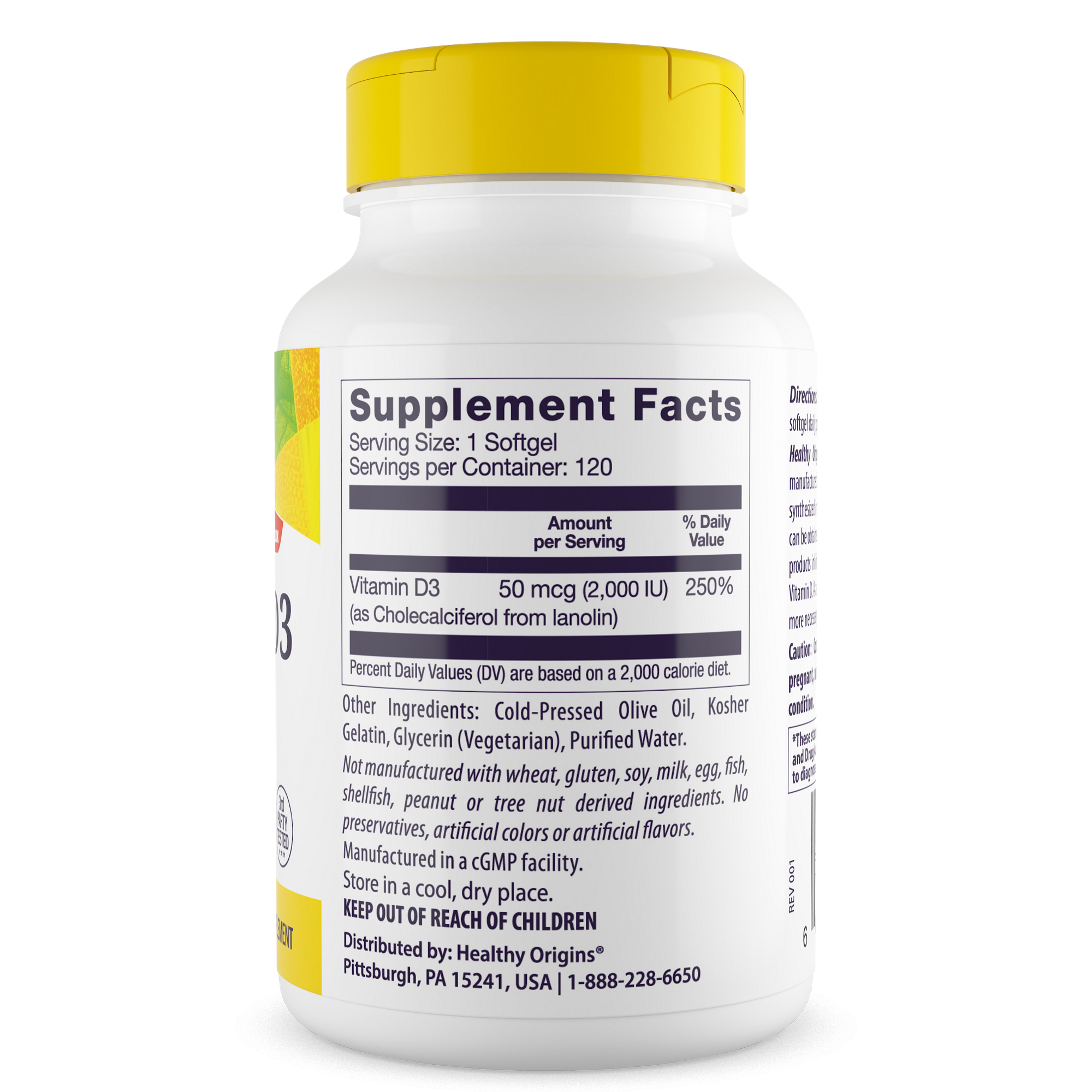 Healthy Origins - Vitamin D3