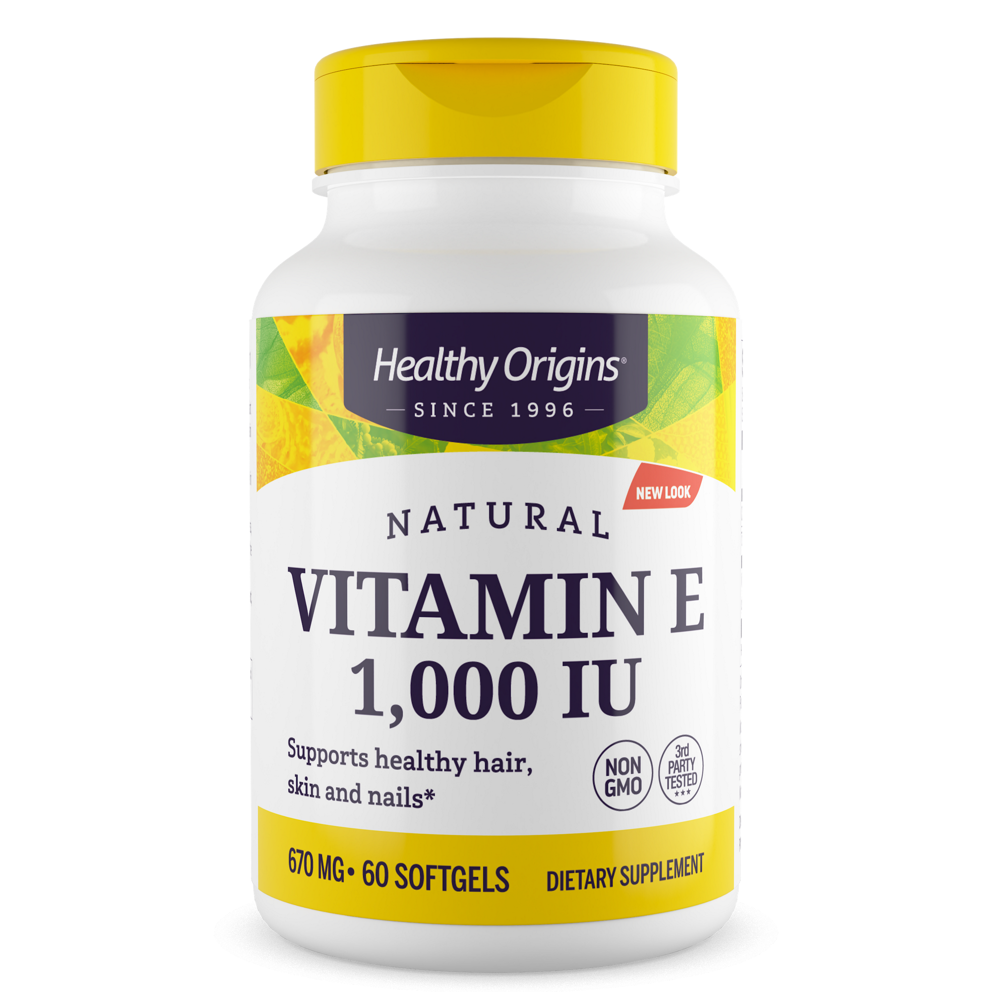 Healthy Origins - Vitamine E 1000 UI (naturelle) Toco mixte