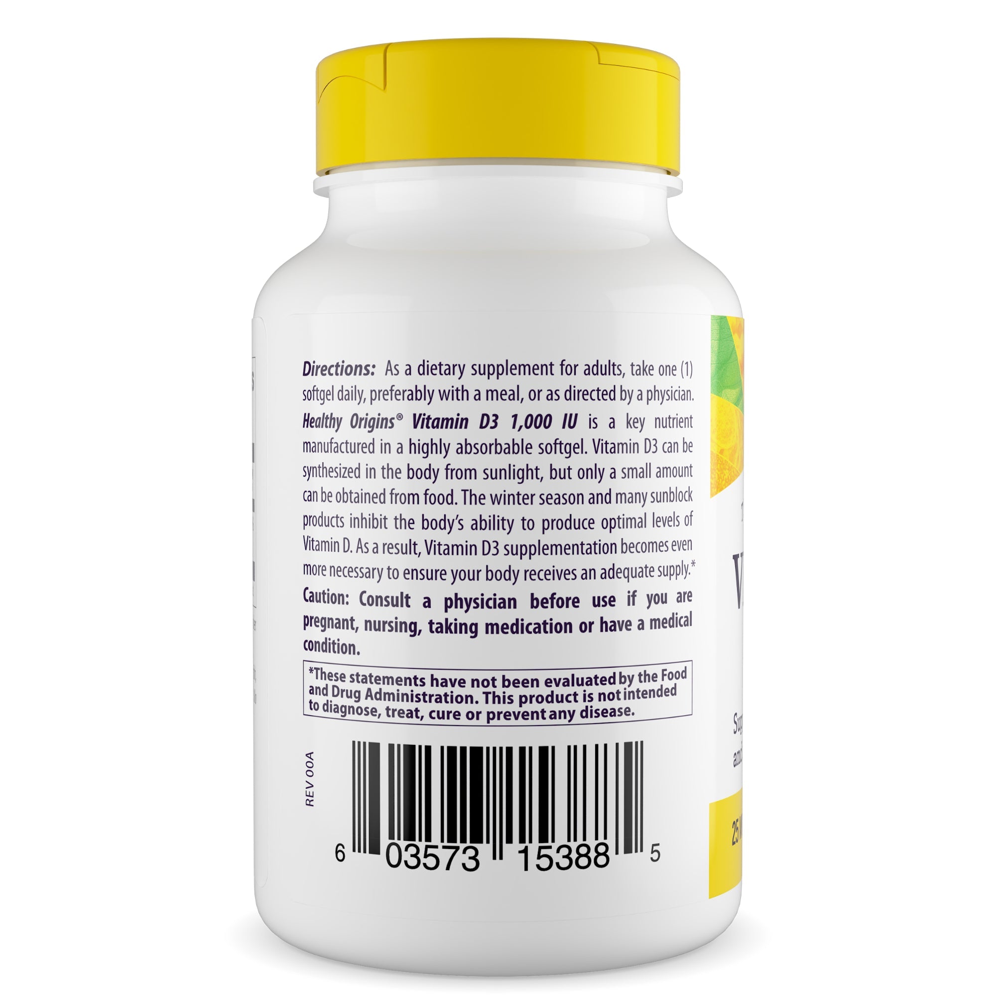Healthy Origins - Vitamin Dз (with MCT Oil) 1,000 IU