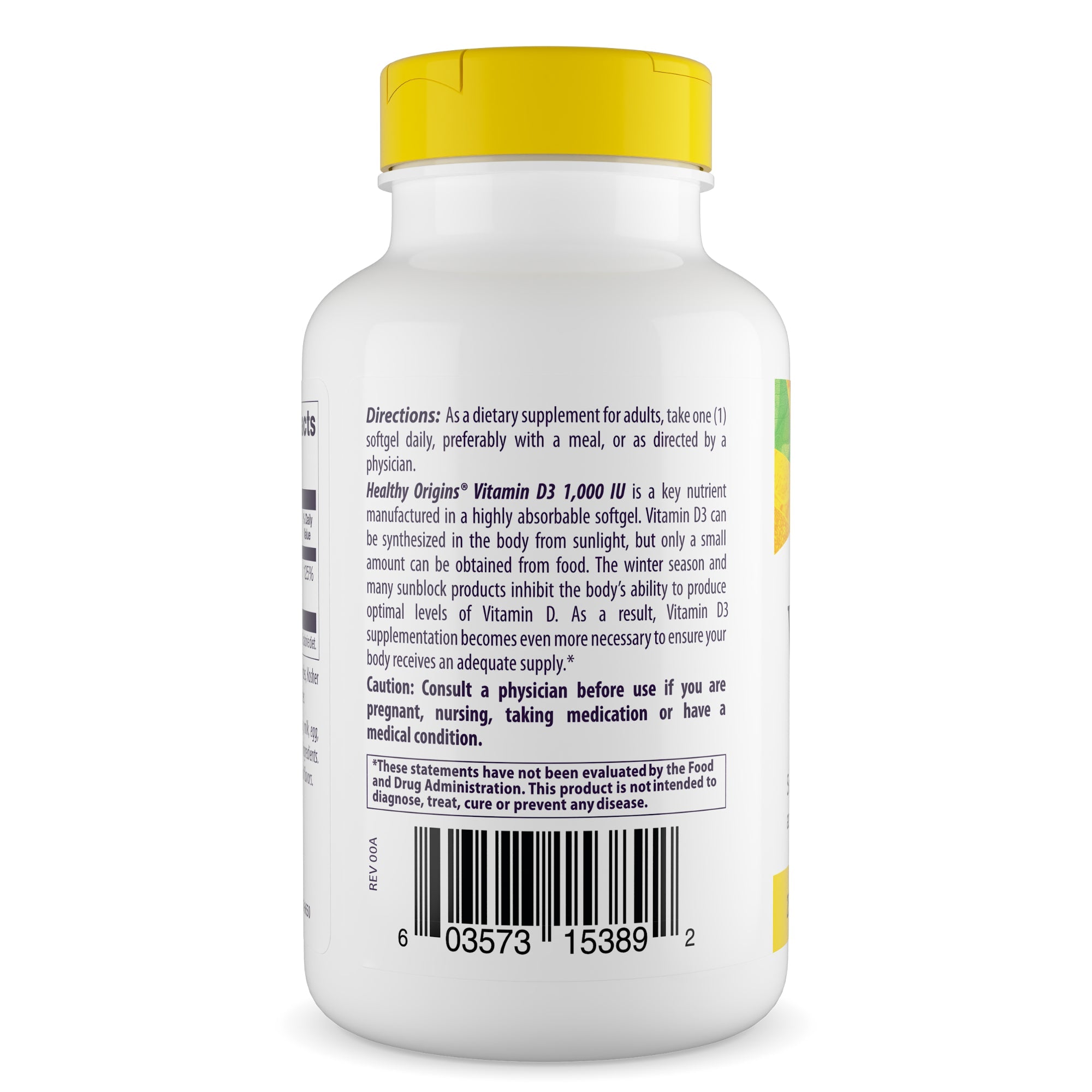 Healthy Origins - Vitamin Dз (with MCT Oil) 1,000 IU