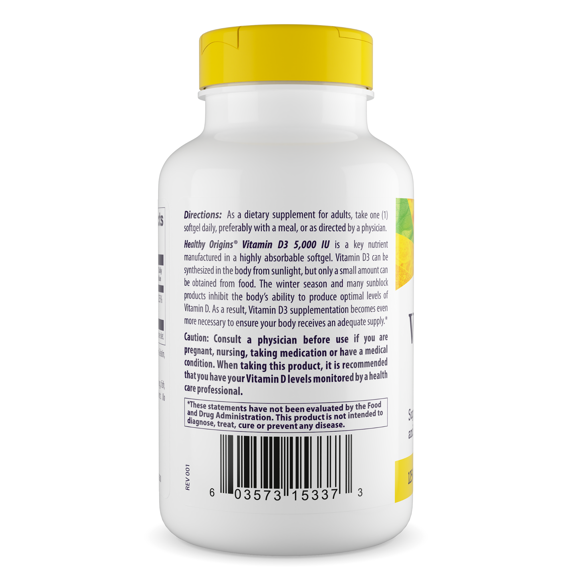 Healthy Origins - Vitamin D3 5,000 IU