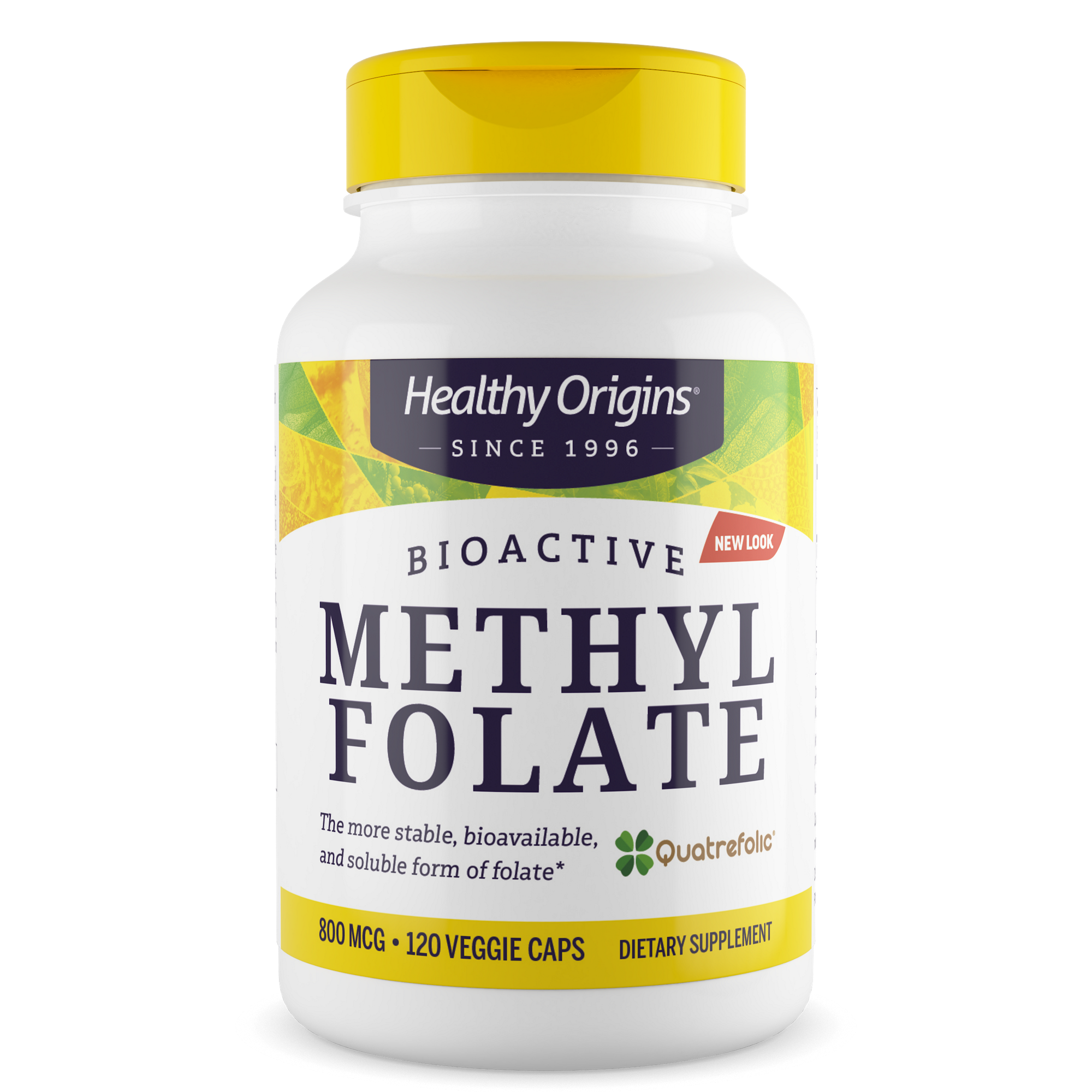 Healthy Origins - Folate de méthyle 800MCG (avec Quatrefolic)