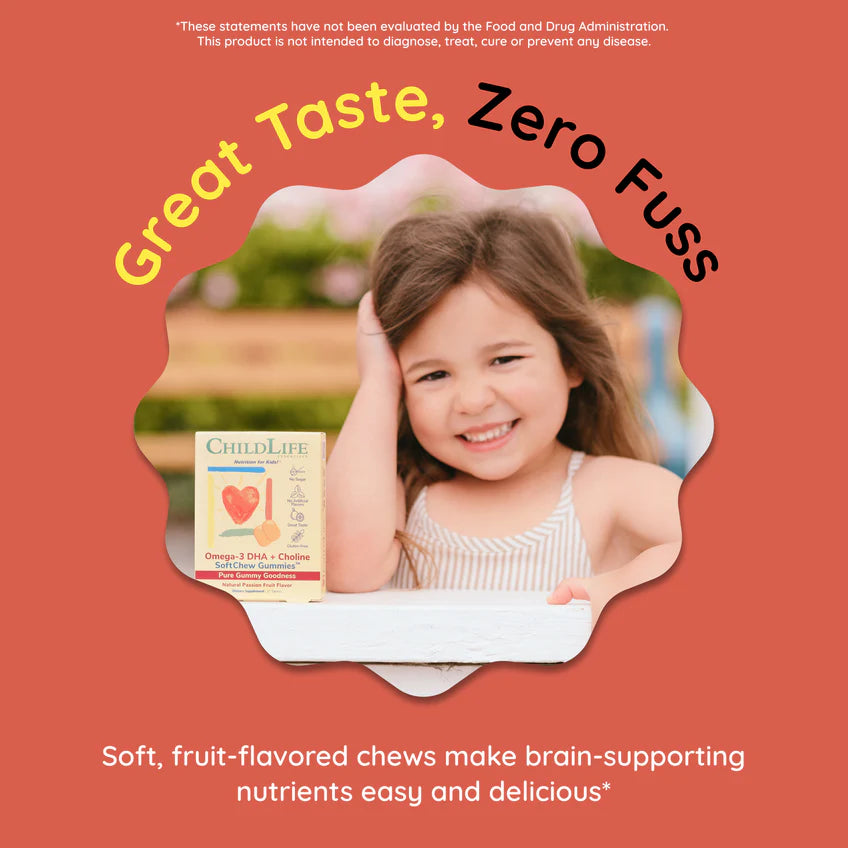 Childlife - Omega-3 DHA + Choline SoftChew Gummies®
