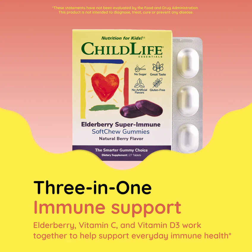 Childlife - Elderberry Super-Immune SoftChew Gummies™