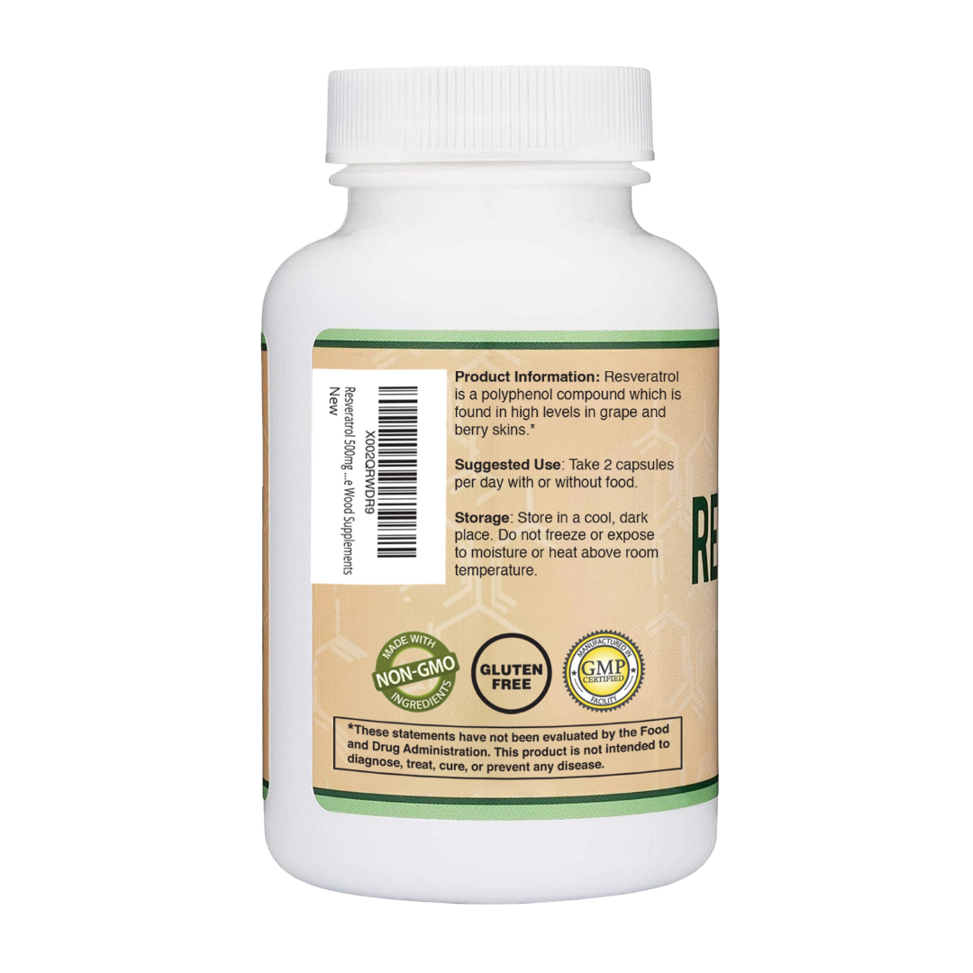 Double Wood - Resvératrol - 120 gélules de 250 mg