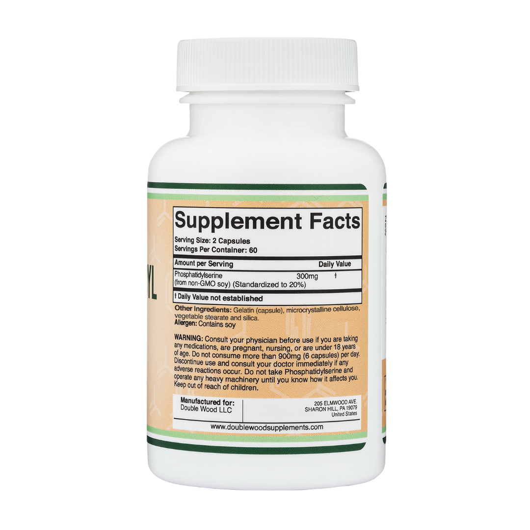 Double Wood - Phosphatidylsérine - 120 gélules de 150 mg