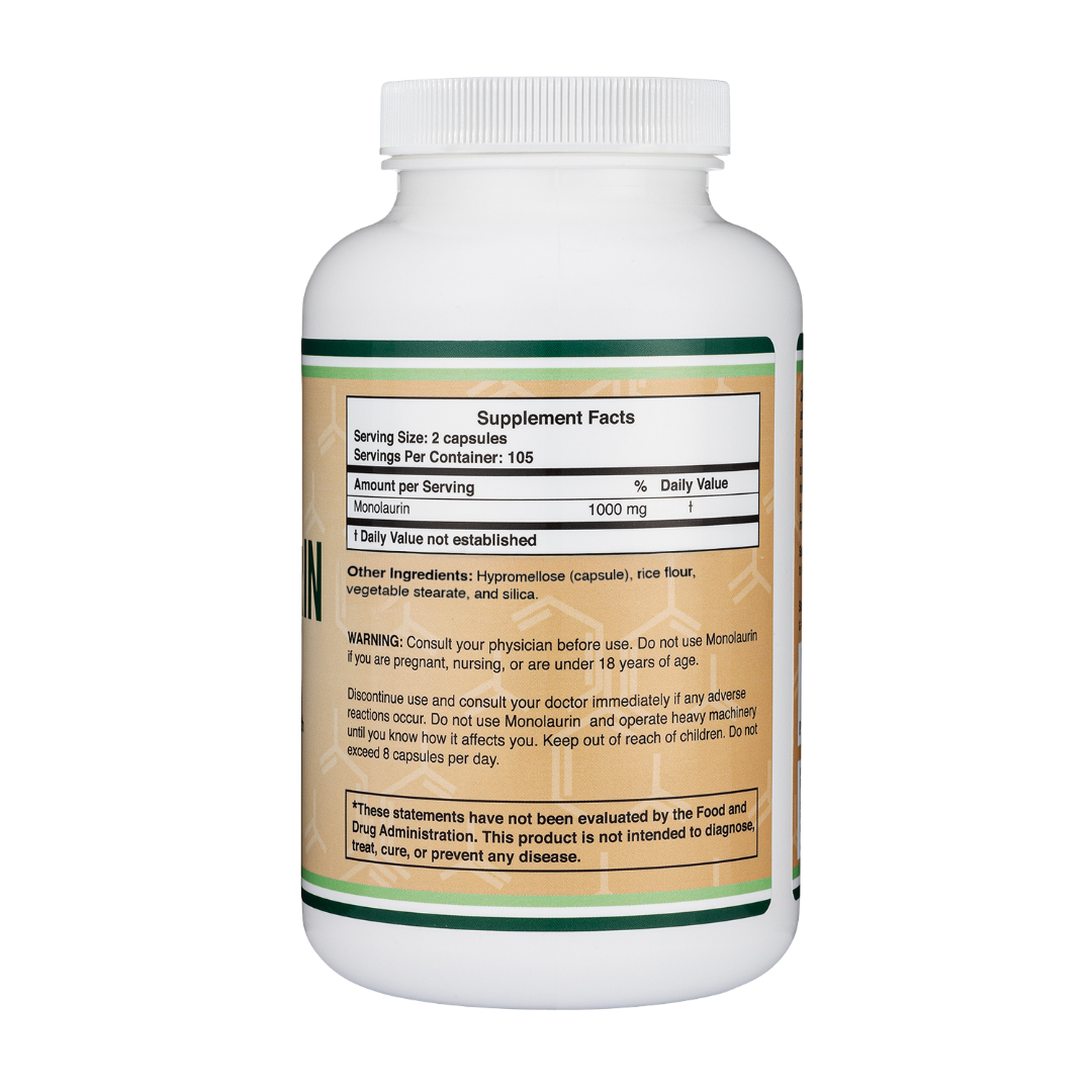 Double Wood - Monolaurine - Gélules 210 x 500 mg