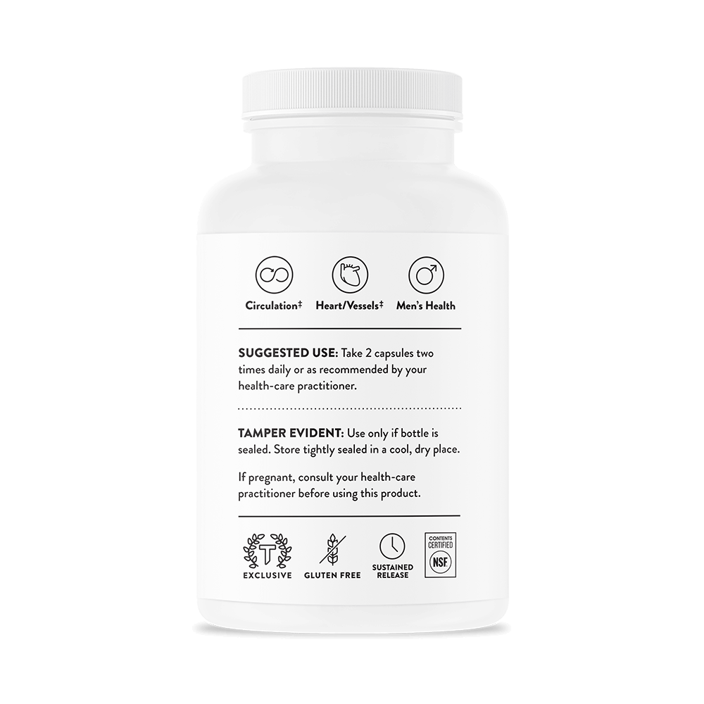 Thorne - L-Arginine (Sustained Release) - 120 Capsules