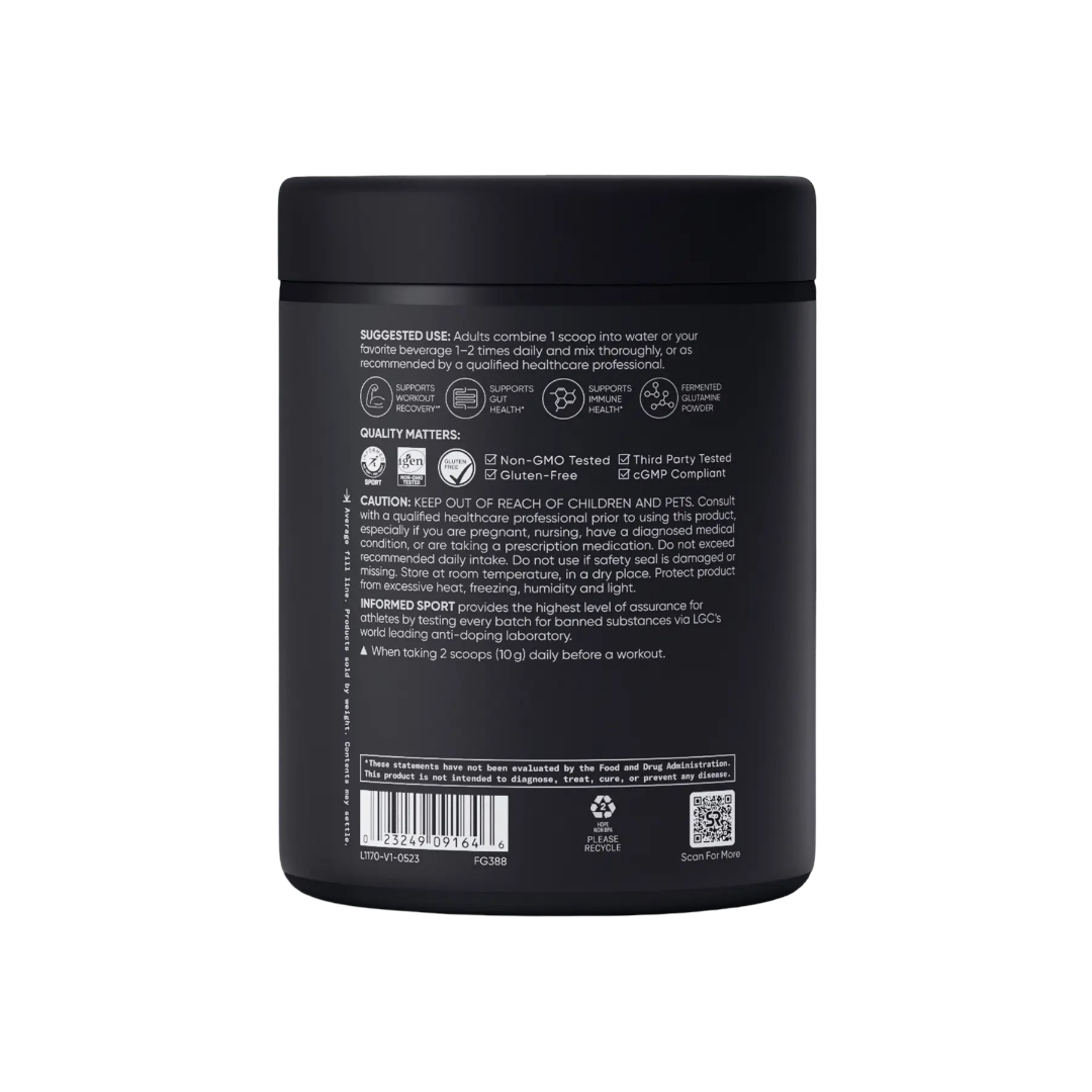 Sports Research Black container with text and labels on a white background