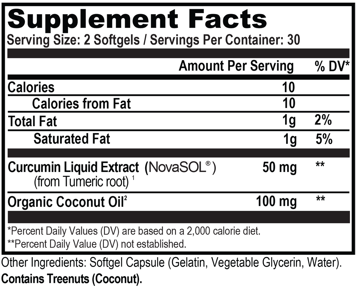 Natural Stacks - Curcumin w/ Organic Coconut Oil