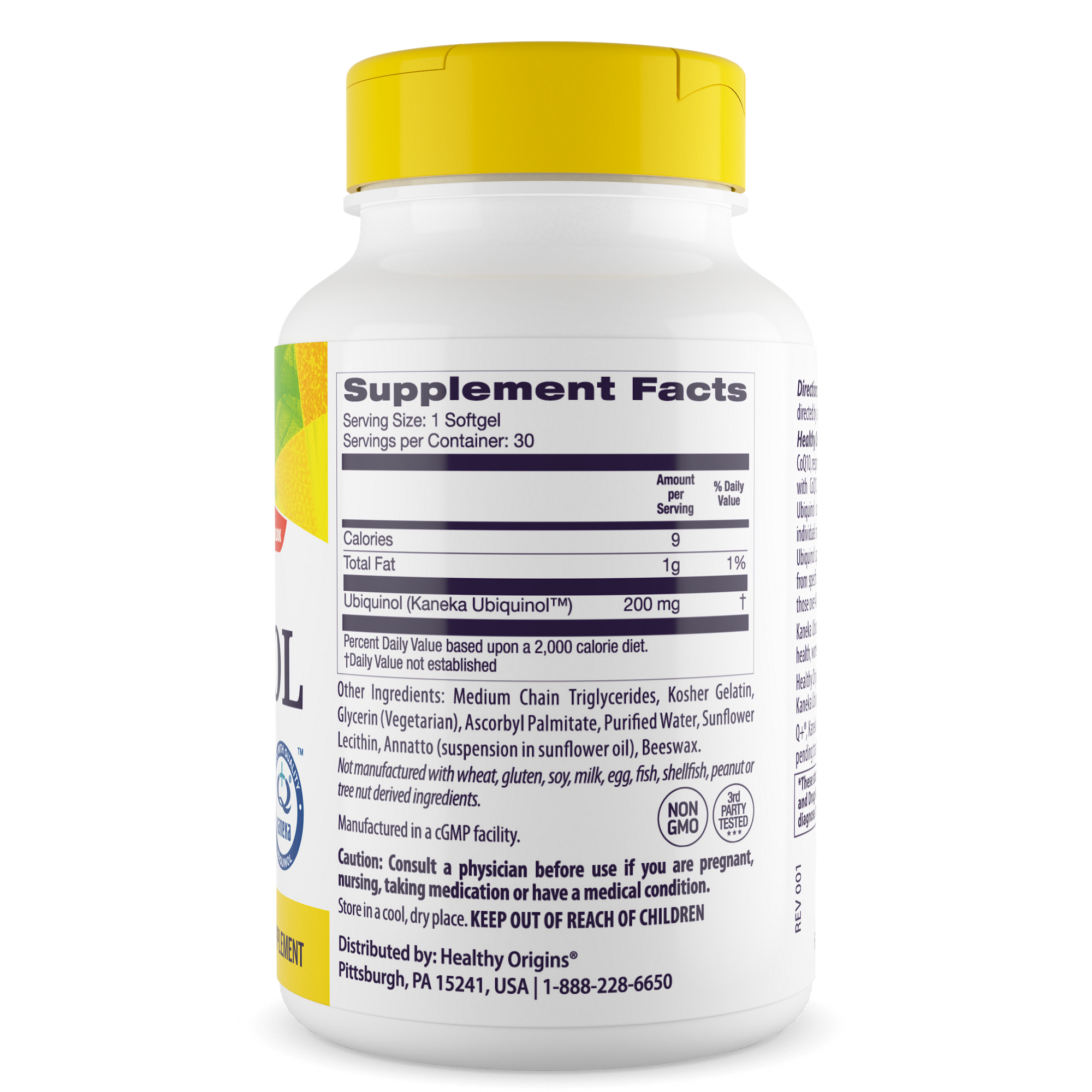 Healthy Origins - Ubiquinol, (Active Form of CoQ10)