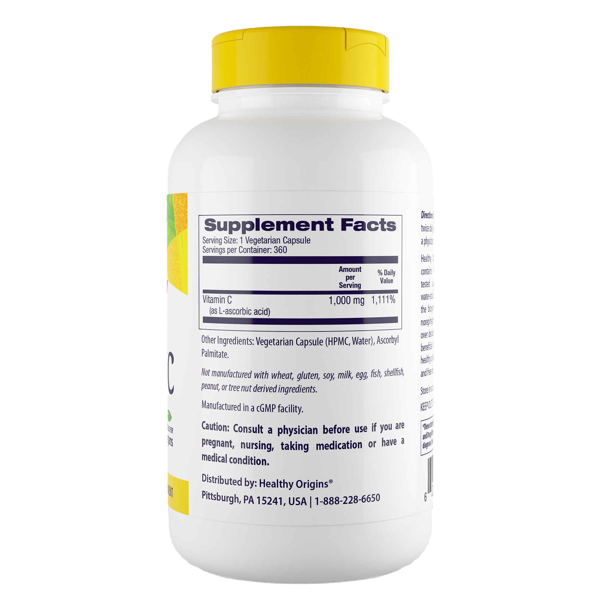 Healthy Origins - Vitamine C 1 000 mg (sans OGM)