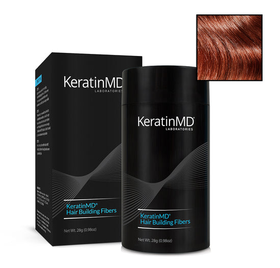 KeratinMD FIBRES DE CONSTRUCTION CAPILLAIRE (5 nuances) Approvisionnement de 60 jours 28 g