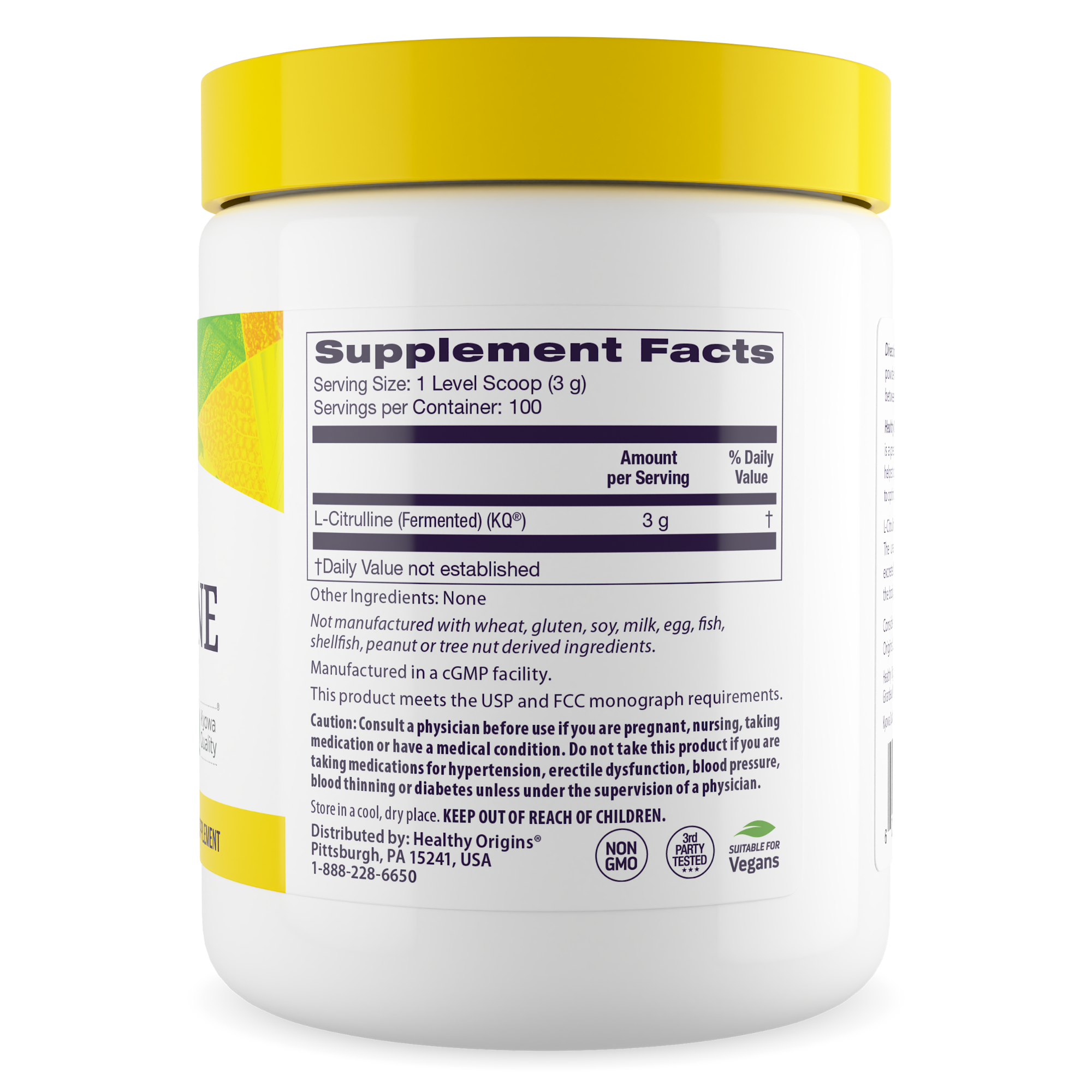 Healthy Origins - L-Citrulline 10,6 oz (300g)