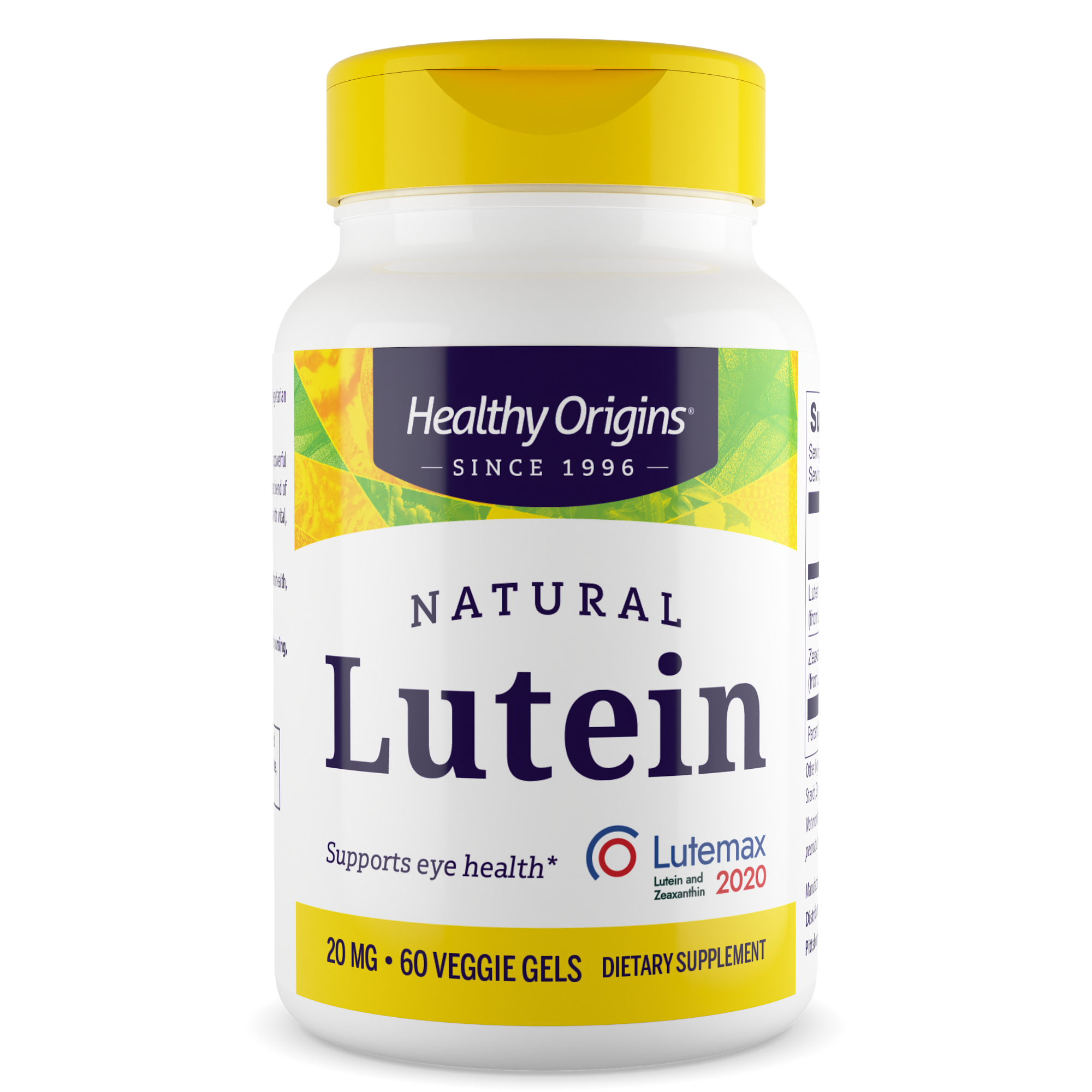 Healthy Origins - Lutéine (Lutemax® 2020), 20 mg