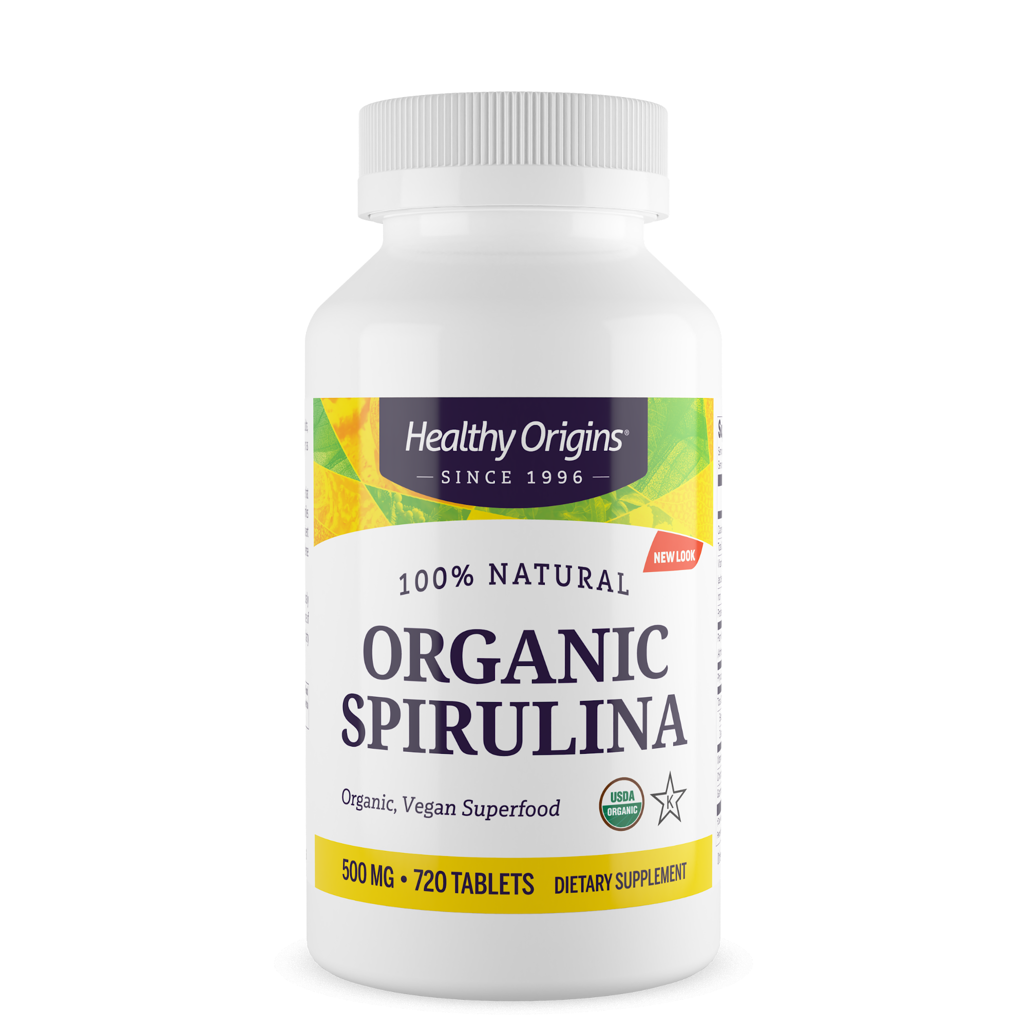 Healthy Origins - Spiruline, 500 mg (biologique)