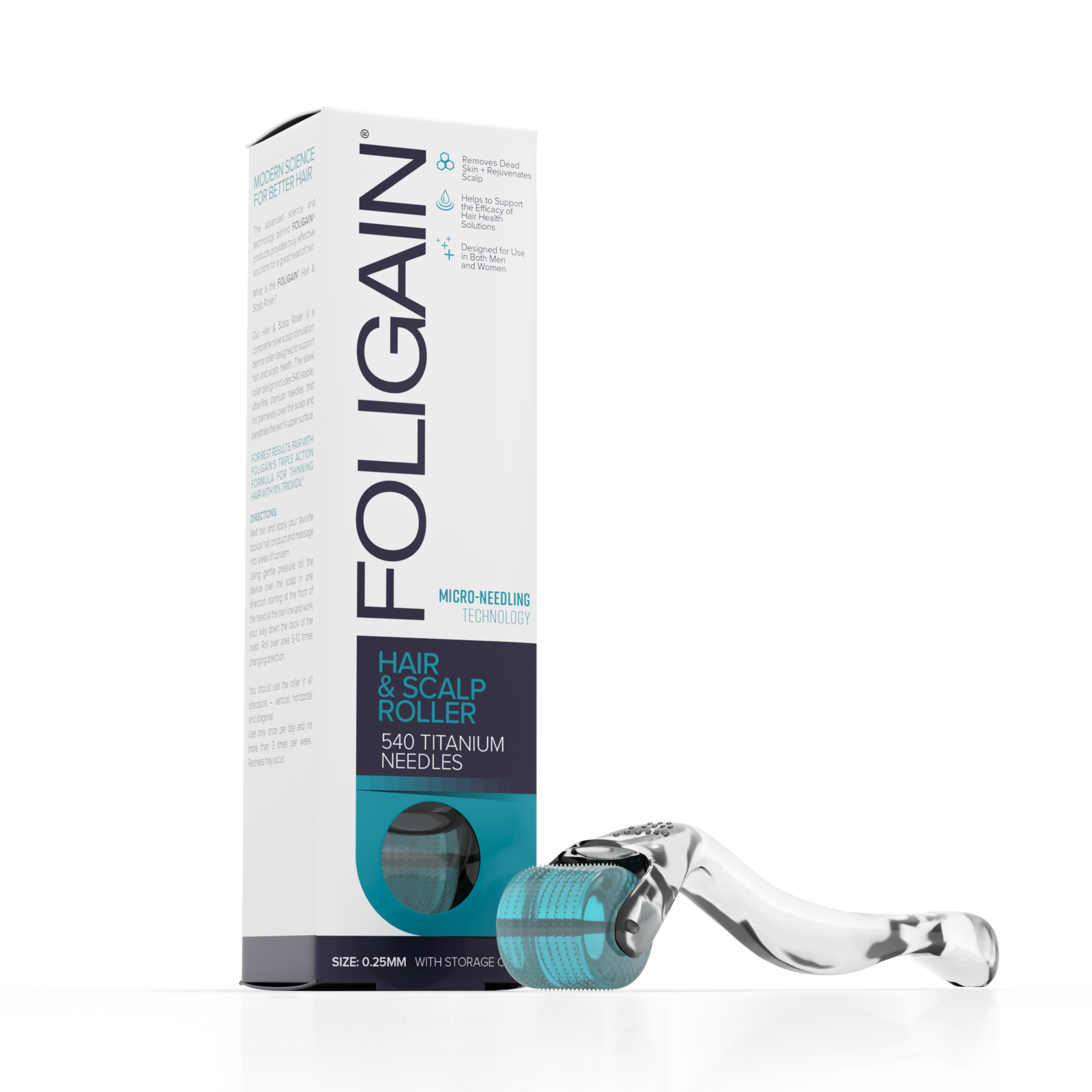 Foligain scalp roller