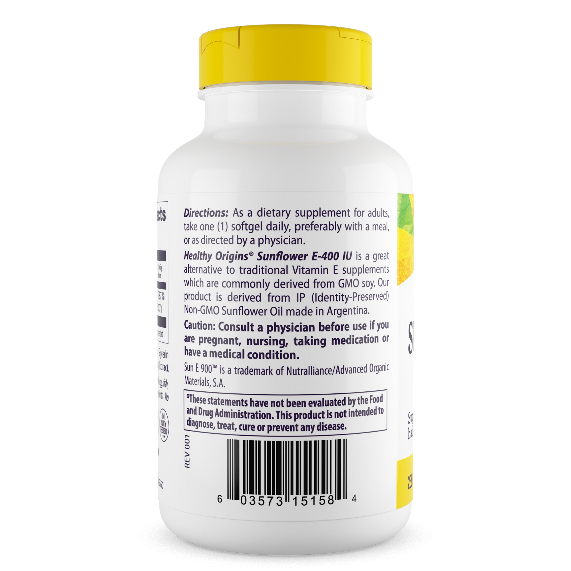 Healthy Origins - Vitamin E Sunflower (Sun E 900)