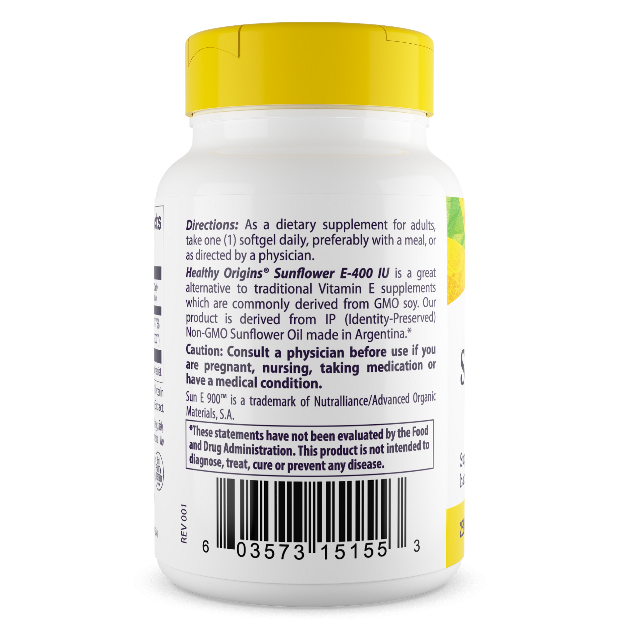 Healthy Origins - Vitamin E Sunflower (Sun E 900)