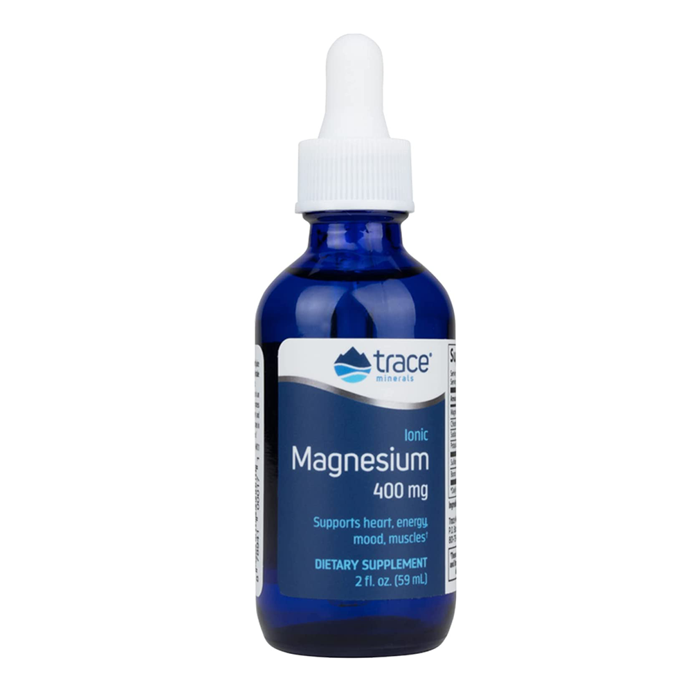 Trace Minerals - Liquid Ionic Magnesium, Supports Heart Health, 400mg - 2 Sizes