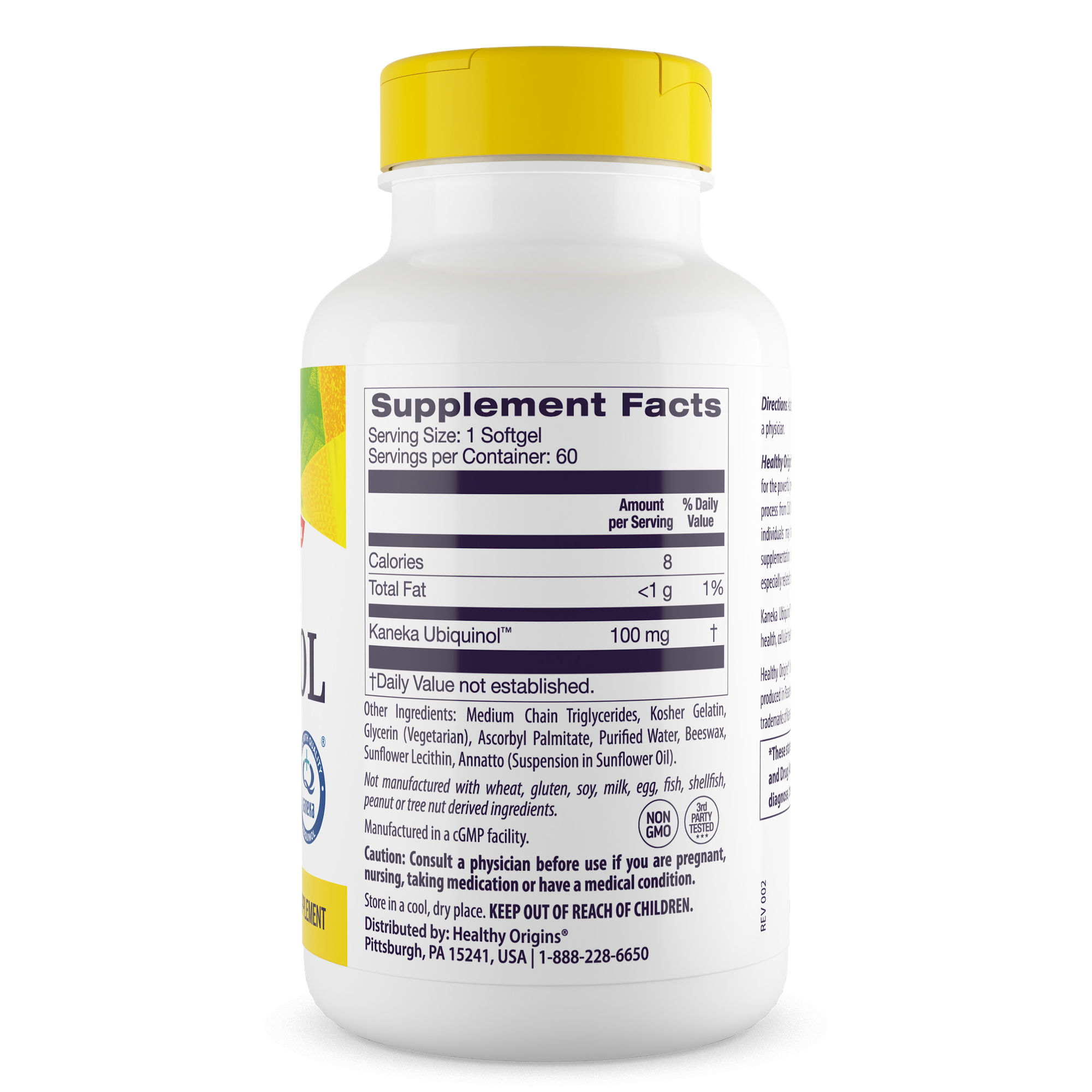 Healthy Origins - Ubiquinol, (Active Form of CoQ10)