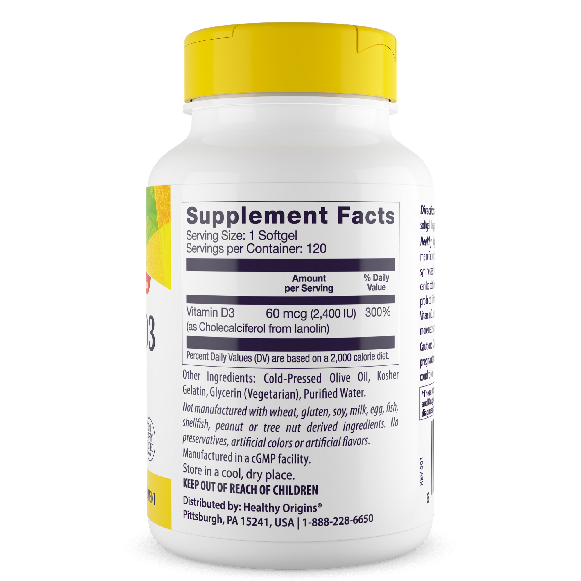 Healthy Origins - Vitamin D3