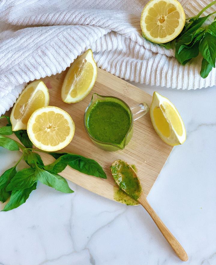 MCT Oil Lemon Basil Dressing