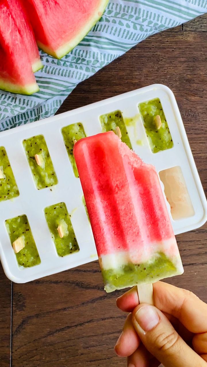 Watermelon Collagen Popsicles