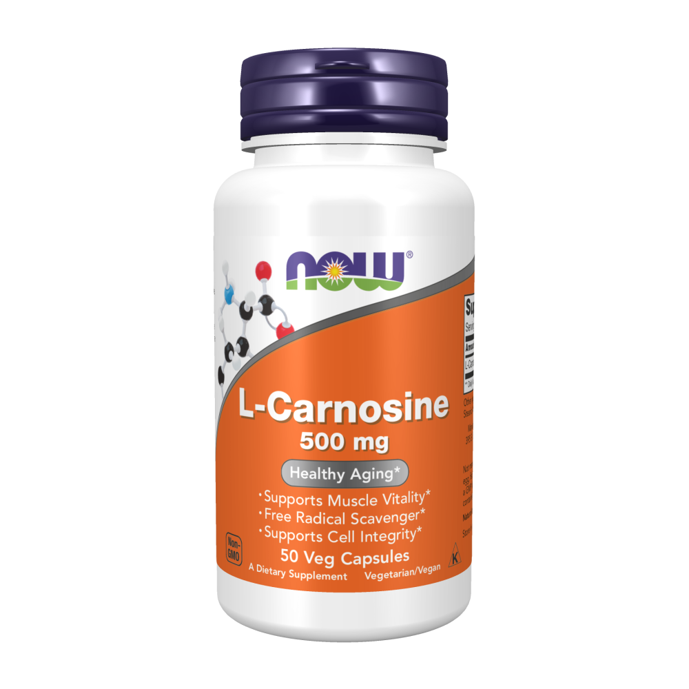 Maintenant - L-Carnosine, pour un vieillissement en bonne santé, 500 mg 100 VCaps