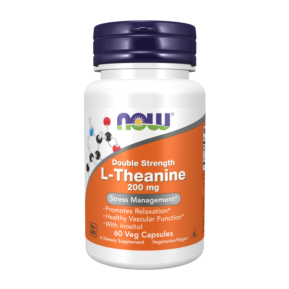 Maintenant - L-théanine 200 mg, double concentration - 60 capsules végétales