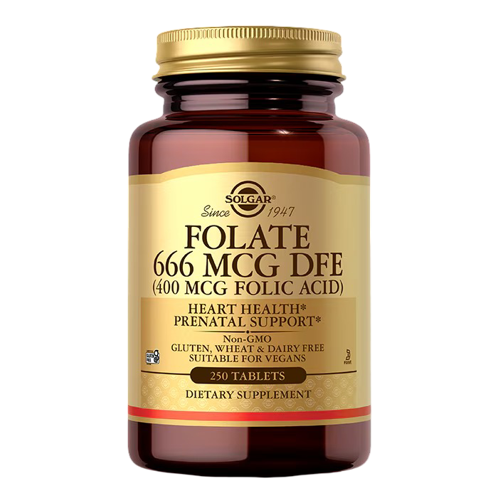 Solgar -  Folate 666 MCG DFE (FOLIC ACID 400 MCG) 250 Tablets