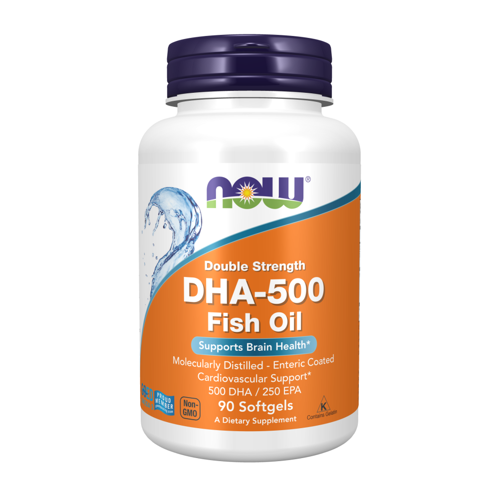 Now - DHA 500 毫克，90 粒軟膠囊