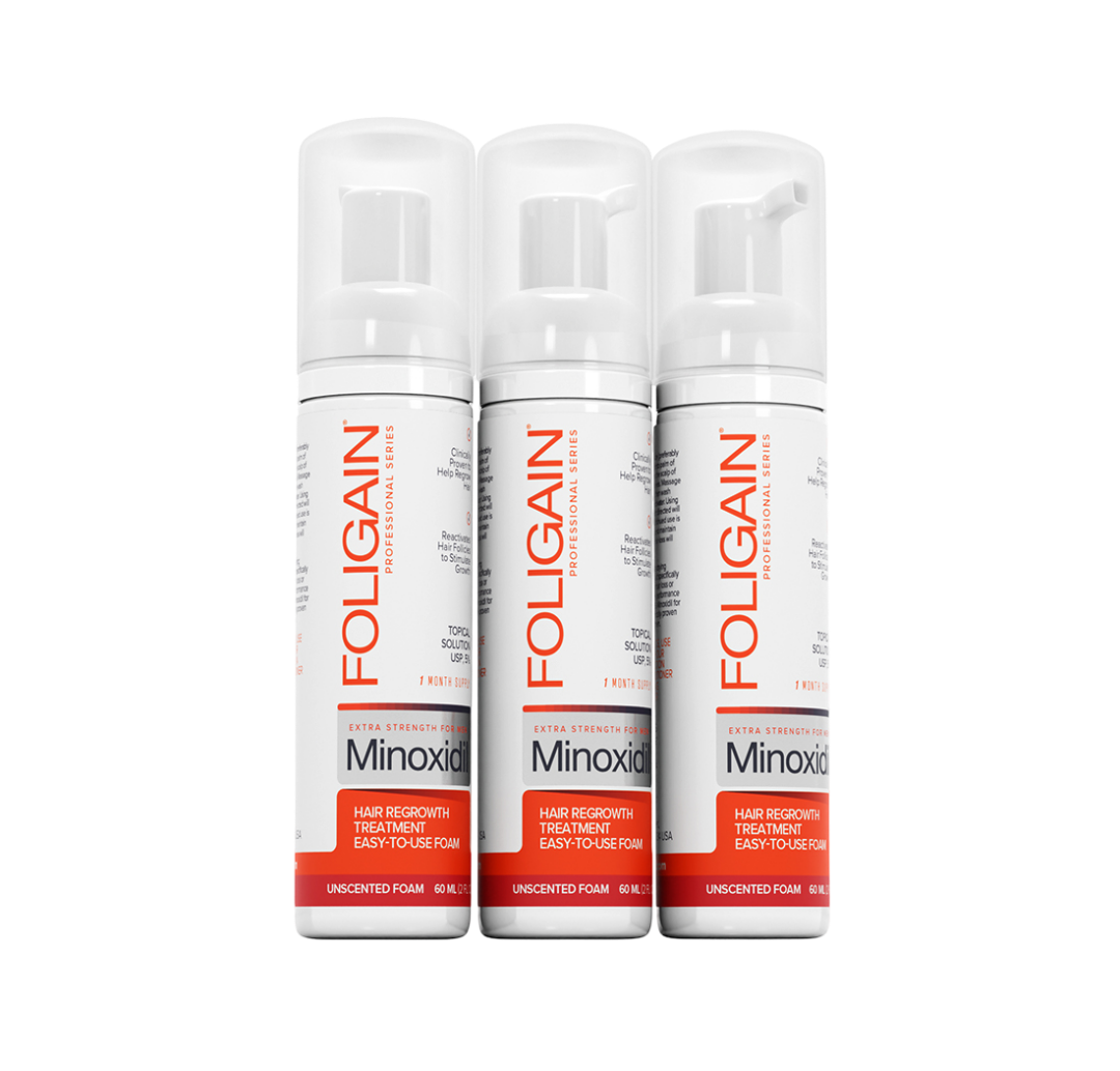 Foligain - Advanced Hair Regrowth Treatment Foam For Men with Minoxidil 5%