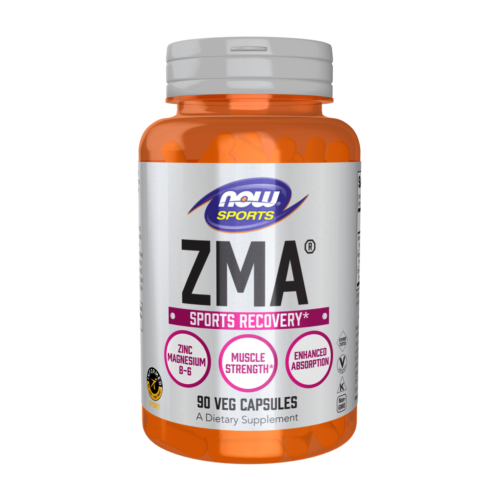 Maintenant - Sports ZMA, Récupération sportive, 90 gélules, zinc, magnésium et vitamine B-6