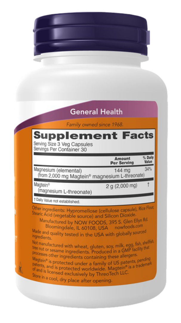 NOW Foods Supplement bottle with label showing 'Supplement Facts' on a white background